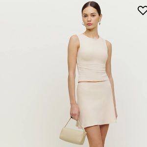 Reformation “Andres knit two piece set”